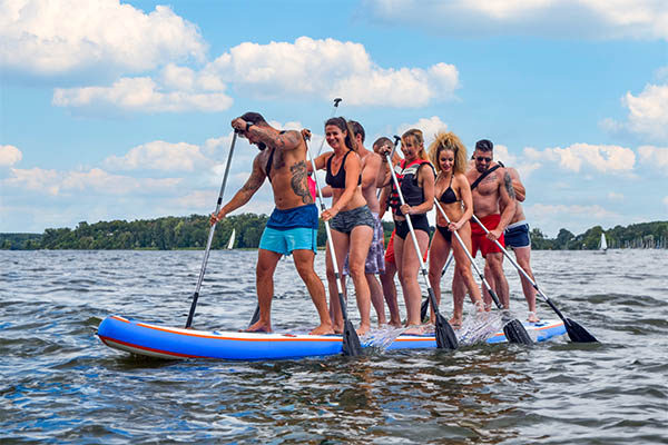 Stand Up Paddle Board Tour in Potsdam, SUB in Potsdam, SUB Tour Potsdam, Teambuilding Events, Teamgeist Potsdam, Emmerich Events in Potsdam