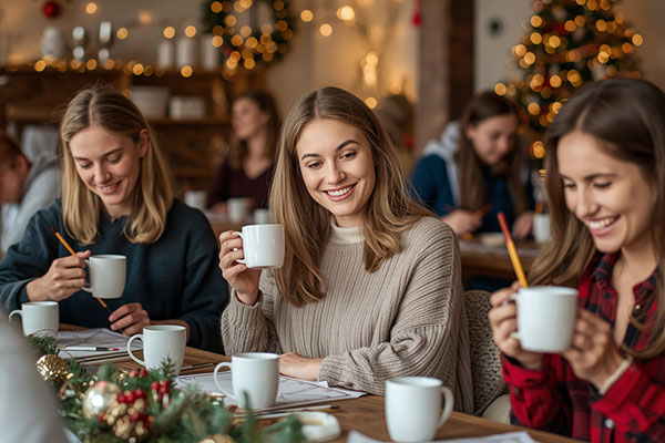 Wiehnachtstasse gestalten, Weihnachtsfeier, Firmen-Weihnachtsfeier, Weihnachtsevent, Weihnachtsevent, Firmenfeier