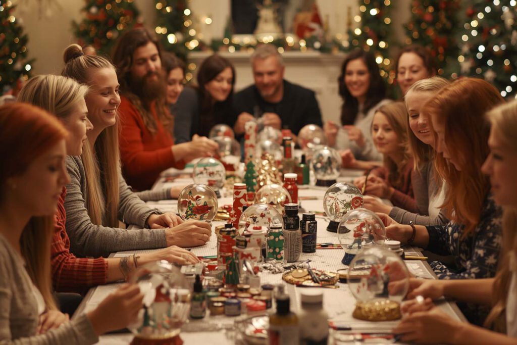 Schneekugel gestalten, Emmerich Events, die Weihnachtsfeier, Firmen-Weihnachtsfeier, Weihnachtsevents, Firmenfeier, Emmerich Events, Horror Events, Firmenevent