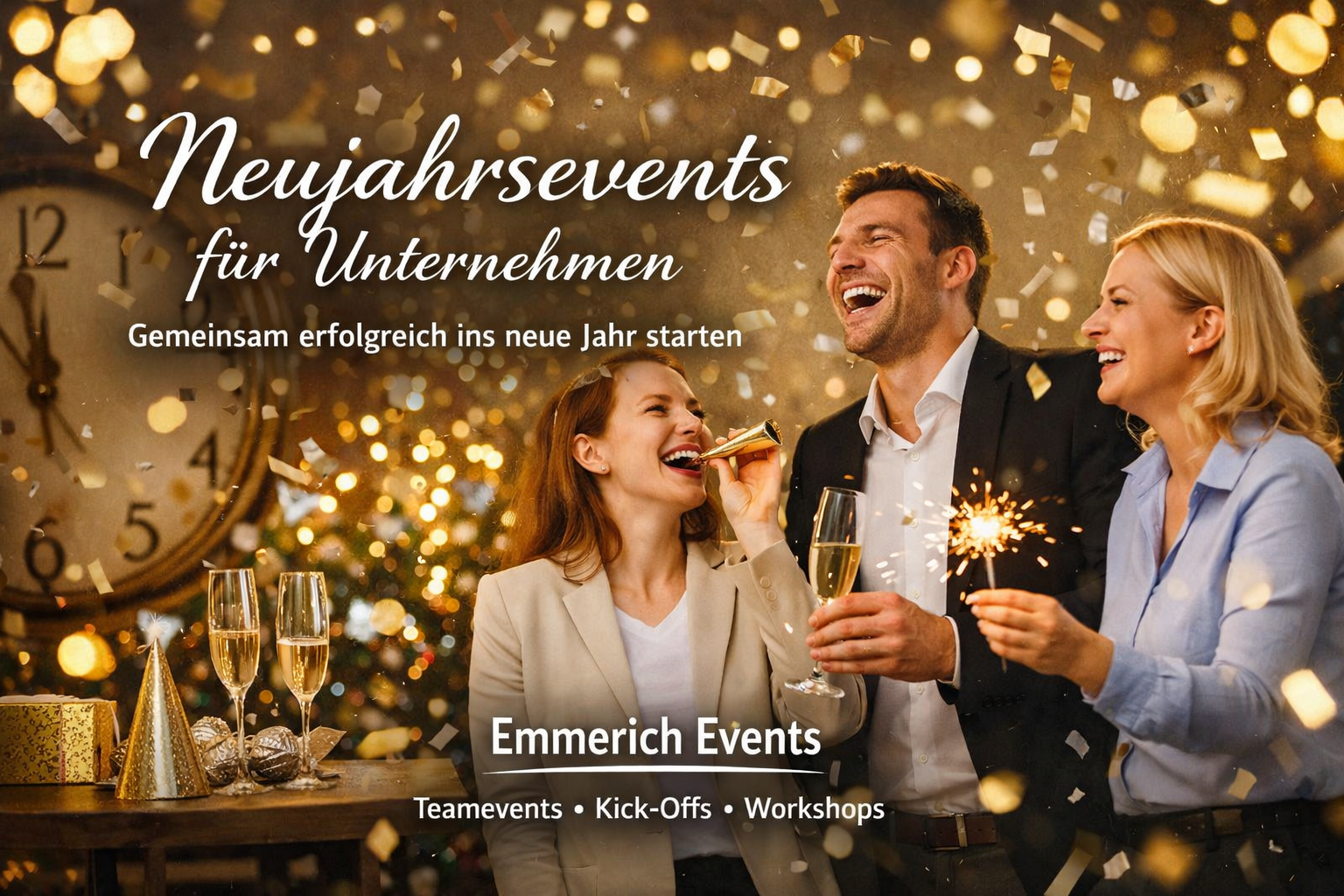 Neujahrsevents für Unternehmen