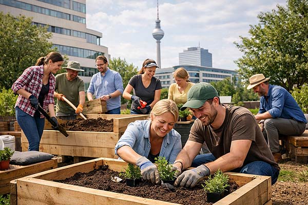 Firmengarten anlegen, Emmerich Events, Firmenevent