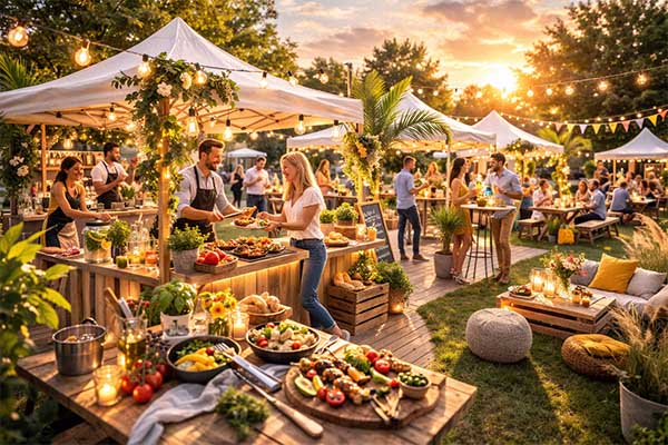 Sommerfest Firma, Sommer-Erlebniswelt mit Marktständen, Firmen-Sommerfest, Sommerfest Firmen, Sommerfest Berlin, Eventagentur Berlin