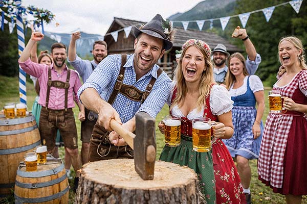 Bayerische Challenge als JGA, OUTDOOR JGA EVENTS, Junggesellenabschied Ideen