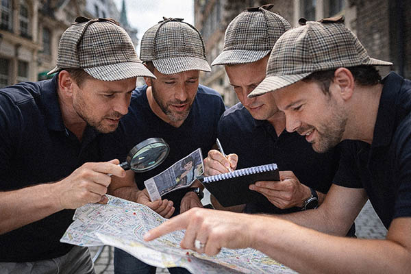 Krimi Rallye JGA, Junggesellenabschied, Junggesellinnenabschied