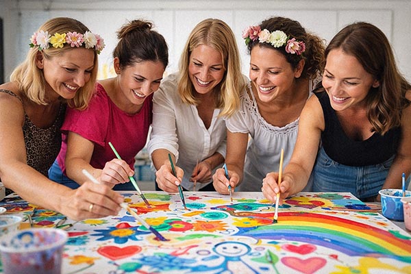 Teampainting JGA, Junggesellenabschied