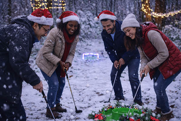Weihnachtscrossgolf Potsdam, Weihnachtsfeier, Weihnachtsevent Potsdam, Teambuilding, Crossgolfen, Teamgeist Events