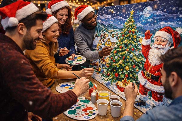 Weihnachtskunstwerk, Weihnachtsfeier, Emmerich Events