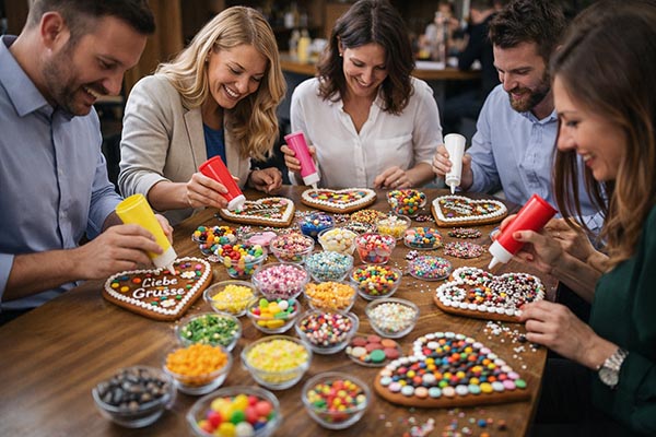 Lebkuchenherzen Weihnachtsfeier, Weihnachtsevent, Eventmodul, Top Weihnachtsfeier Ideen