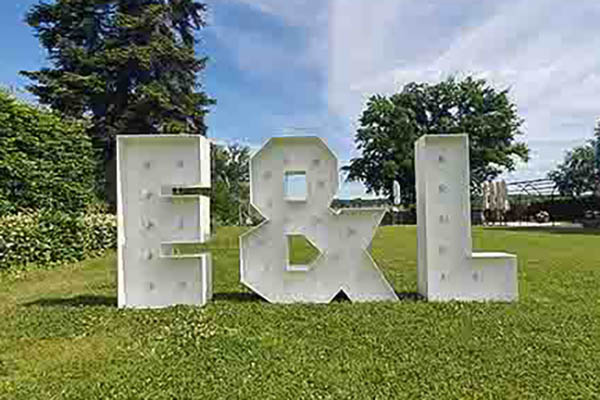 Leuchtbuchstaben Berlin, Leuchtinitialen mieten, XXL Buchstaben mieten, Veranstaltungstechnik, Leuchtbuchstaben, Emmerich Events