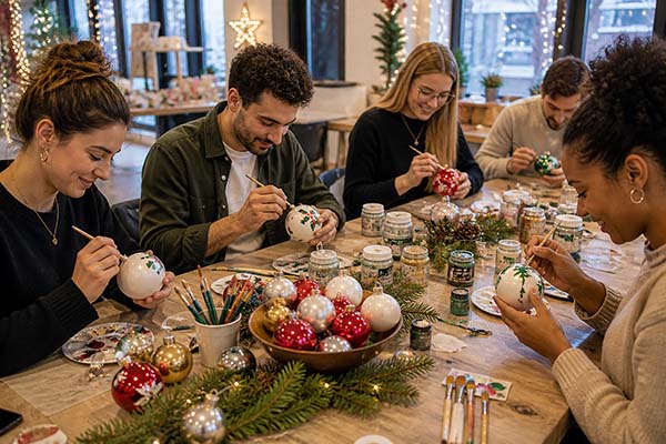 Weihnachtskugeln bemalen Essen, die Weihnachtsfeier in Essen, Weihnachtsfeier Essen, Weihnachtskugeln bemalen in Essen, Weihnachtsfeier Essen, Weihnachtsfeier, Emmerich Events Essen