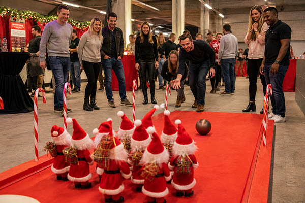 Weihnachtsolympics Düsseldorf, Weihnachtsfeier in Düsseldorf, Fun Olympiade Düsseldorf, Firmenfeier Düsseldorf, Teamevent in Düsseldorf