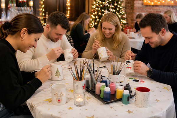 Wiehnachtstasse gestalten, Weihnachtsfeier, Firmen-Weihnachtsfeier, Weihnachtsevent