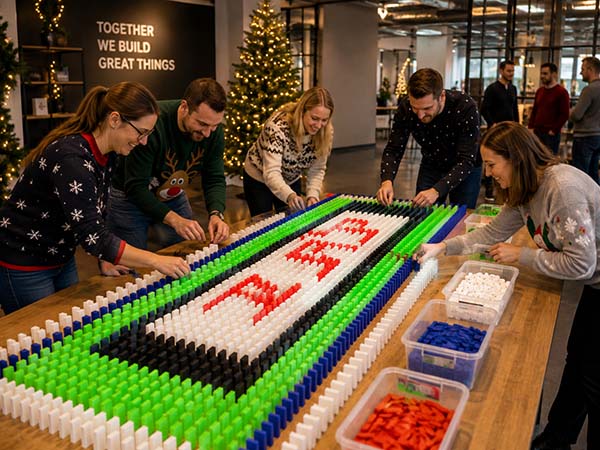 Weihnachtsdomino in Bremen, Weihnachtsfeier Bremen, Weihnachtsfeier Bremen, Emmerich Events - Teamuilding in Bremen - Firmenevents in Bremen