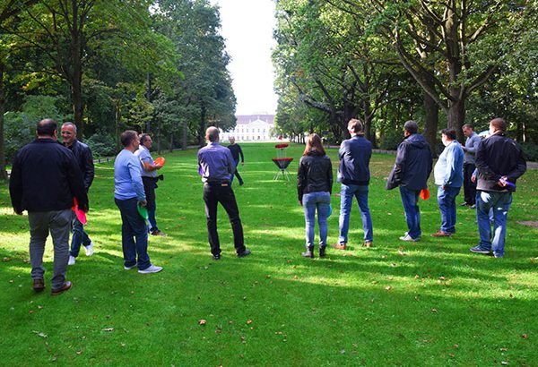 DIscgolf in Leipzig, Discgolf Leipzig, Teamevent in Leipzig, Teambuilding Events in Leipzig, Firmenfeier Leipzig, Emmerich Events in Leipzig, Weihnachtsfier in Leipzig, Emmerich Events Leipzig