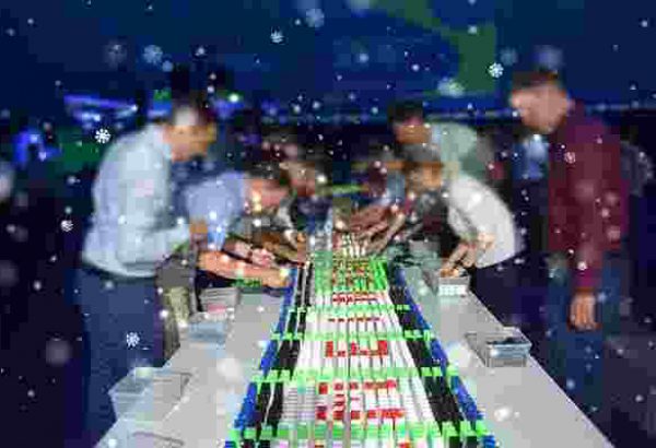 Weihnachtsdomino in Bremen, Weihnachtsfeier in Bremen, Weihnachtsfeier - Emmerich Events - Teamuilding in Bremen - Firmenevents in Bremen