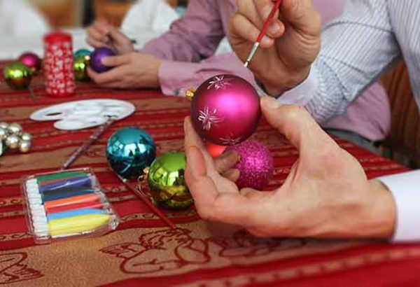 Weihnachtsfeier Weihnachtskugeln bemalen, Emmerich Events